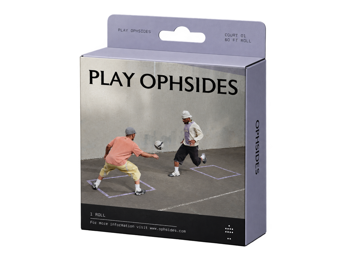 Play Ophsides 1v1 street football court tape kit box