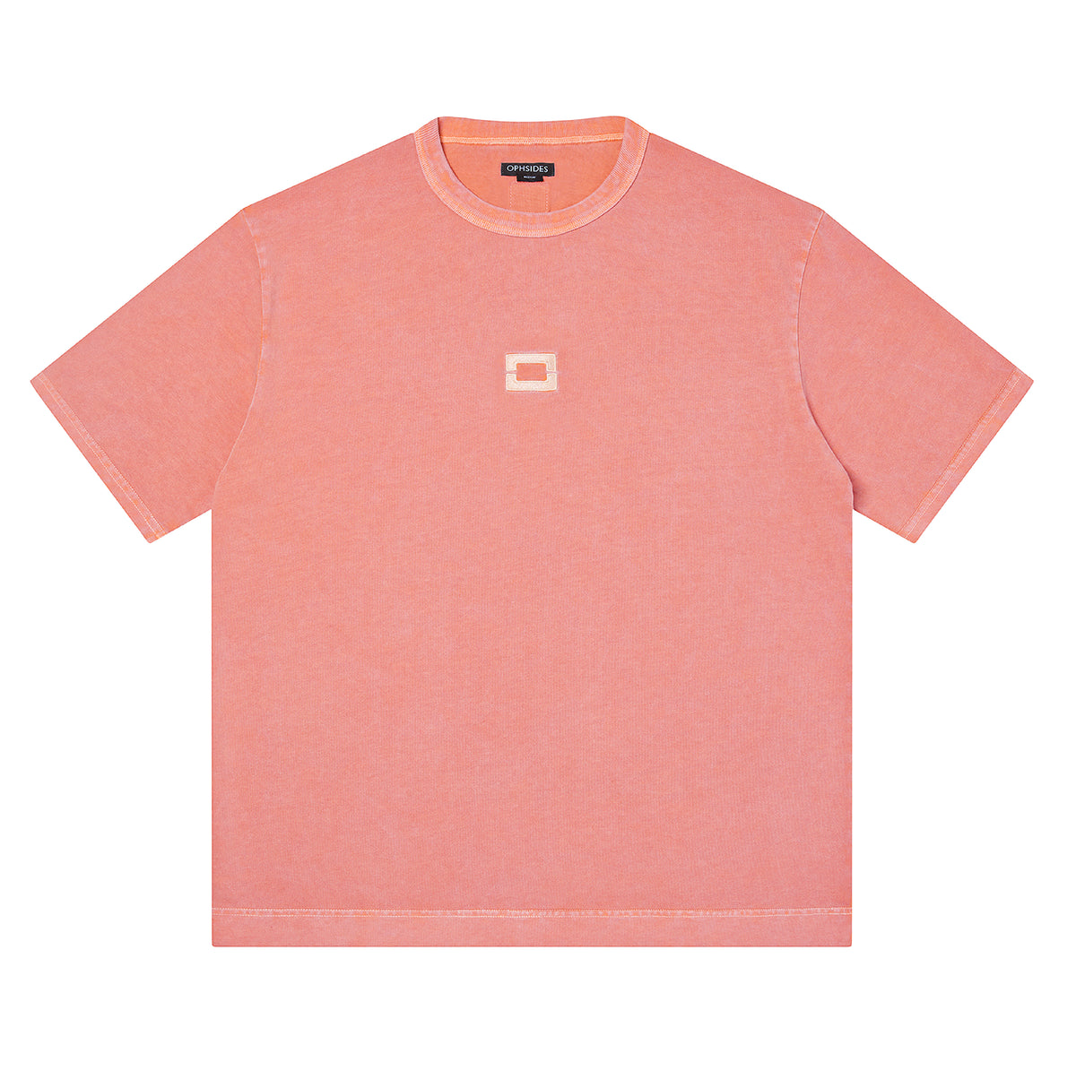 Coral Washed Logo Tee