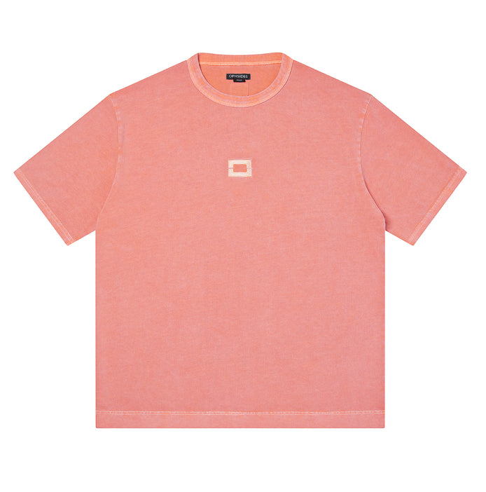 Coral Washed Logo Tee