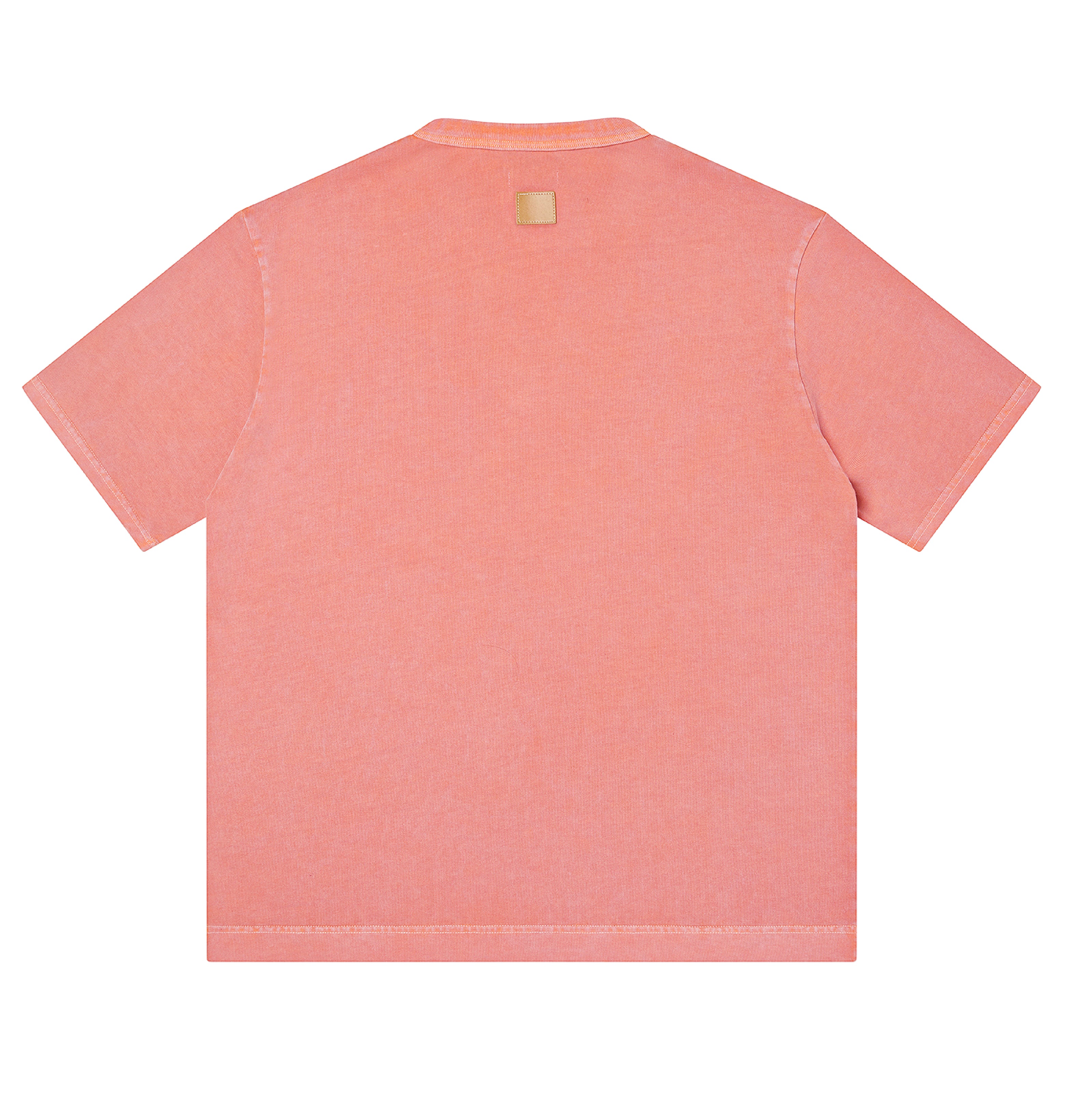 Coral Washed Logo Tee