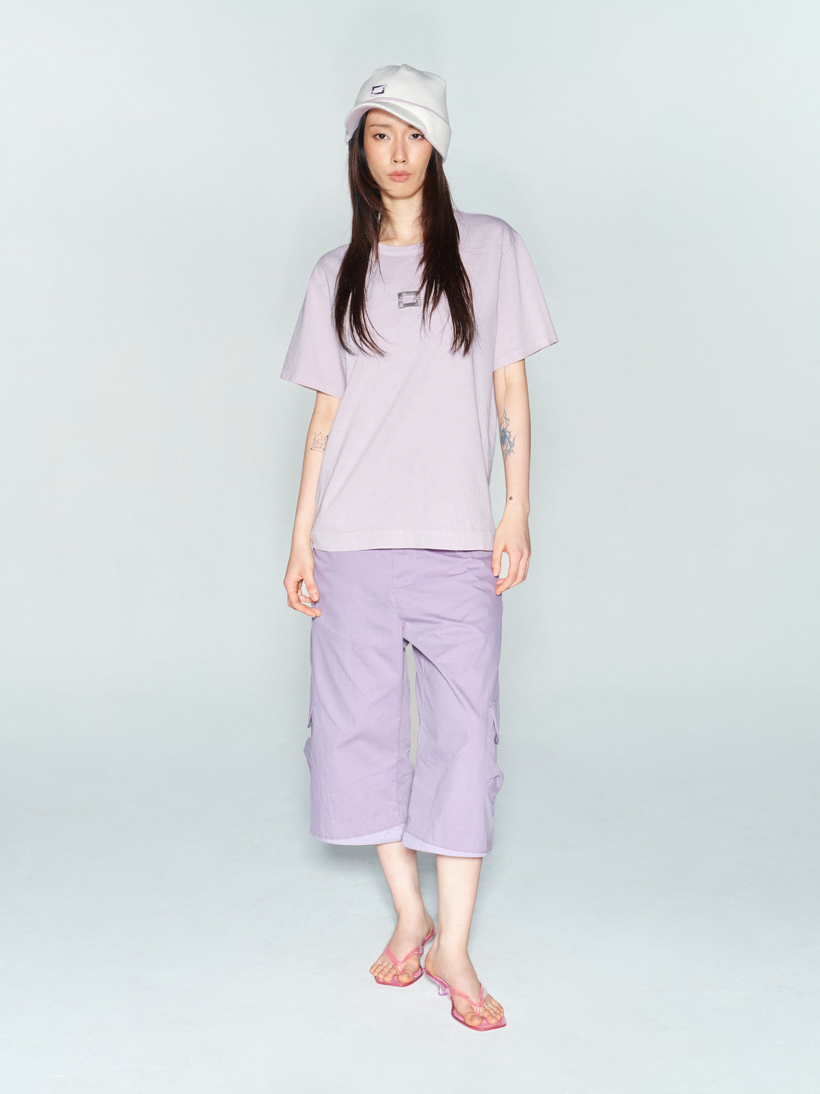 Lilac - Washed - Logo Tee