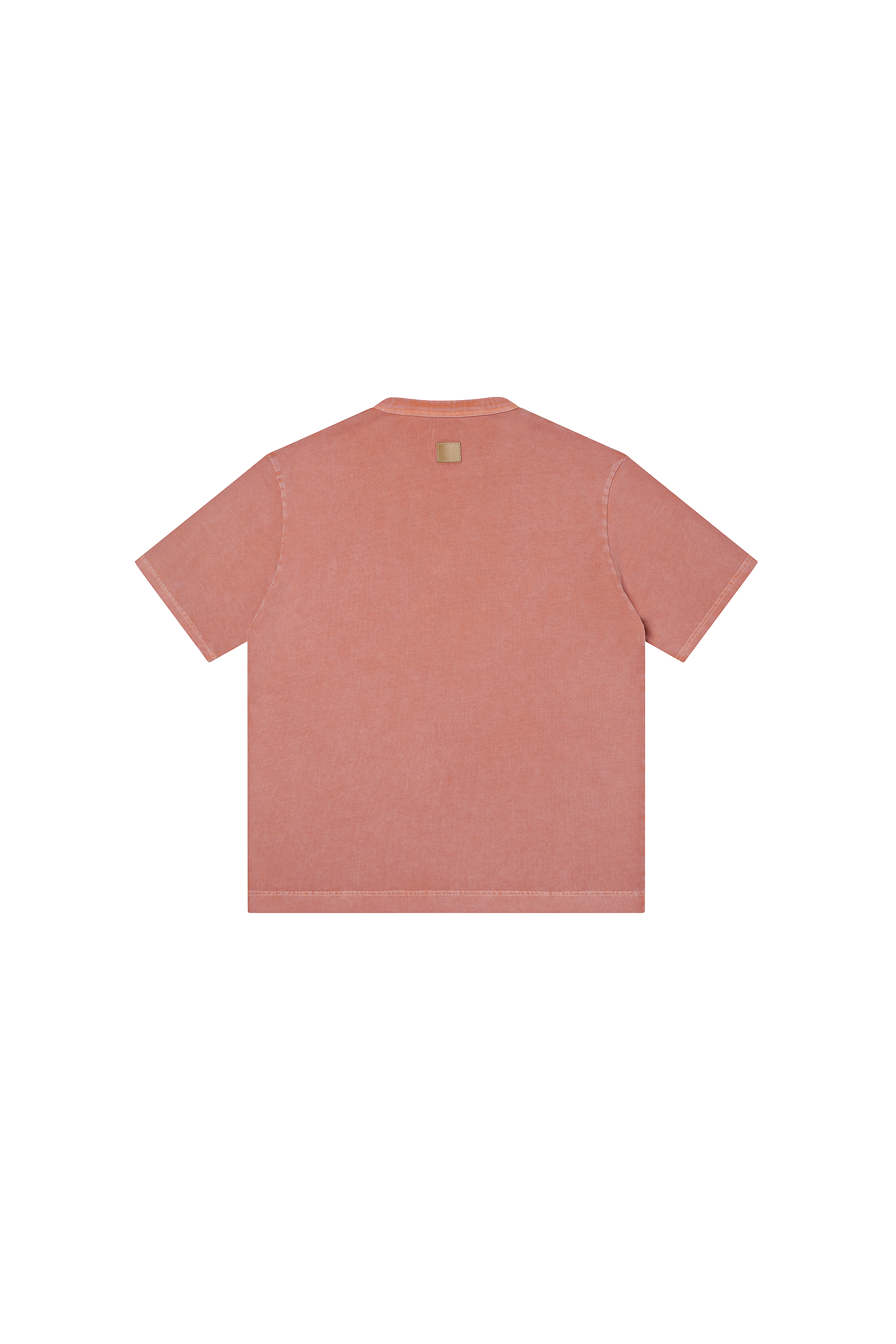 Coral Washed Logo Tee